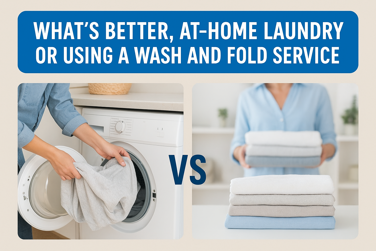 What’s Better, At-Home Laundry or Using A Wash and Fold Service?