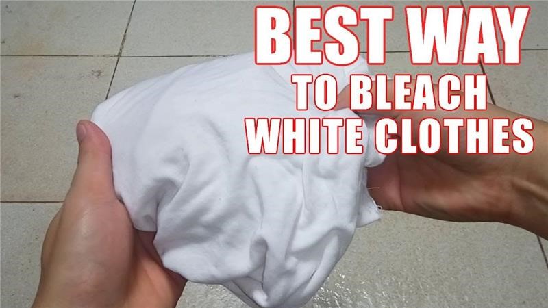 How to bleach white shirts