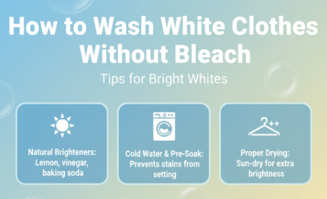 How to Wash White Clothes Without Bleach: Tips for Bright Whites