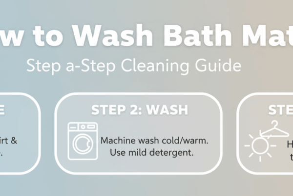 how to wash bath mats