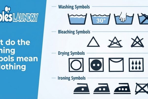 What do the cleaning symbols mean on clothing