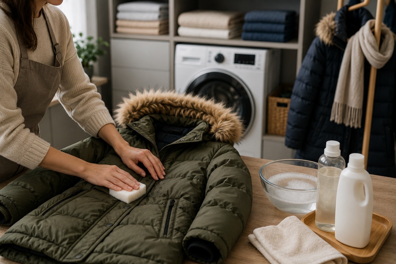 How to wash a winter coat