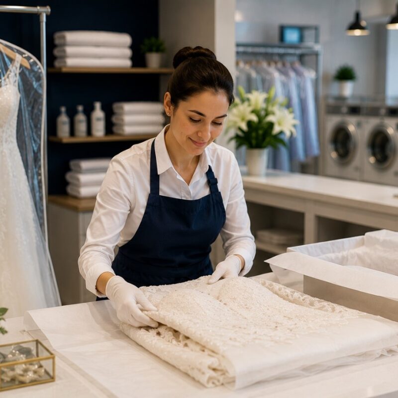 wedding dress dry cleaning
