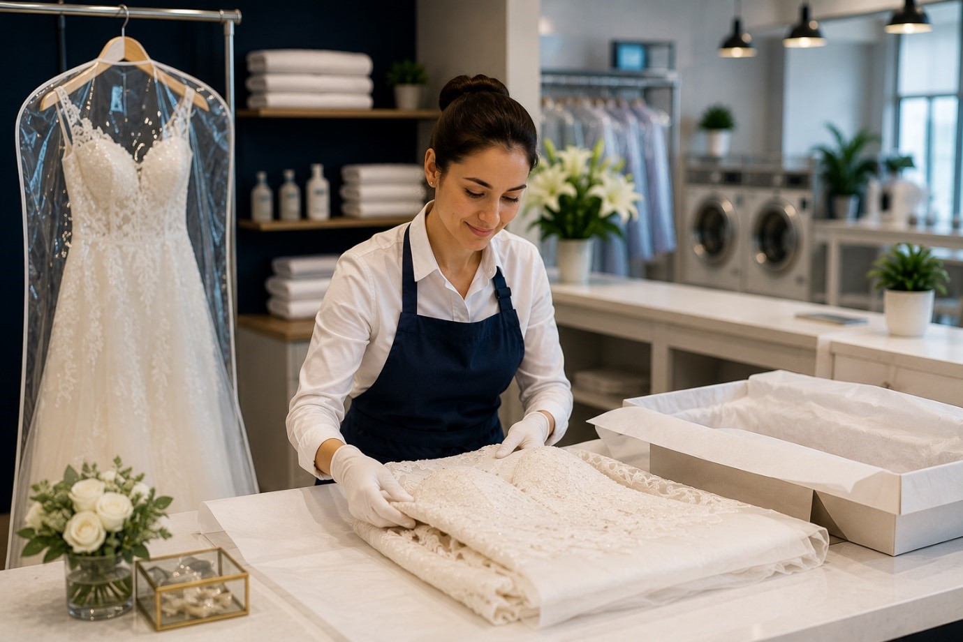 wedding dress dry cleaning
